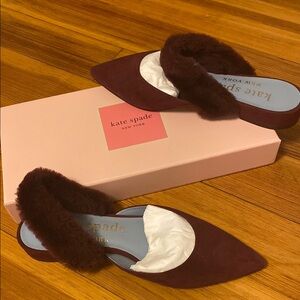 Kate Spade Marielle Mules with Cozy Fur Trim